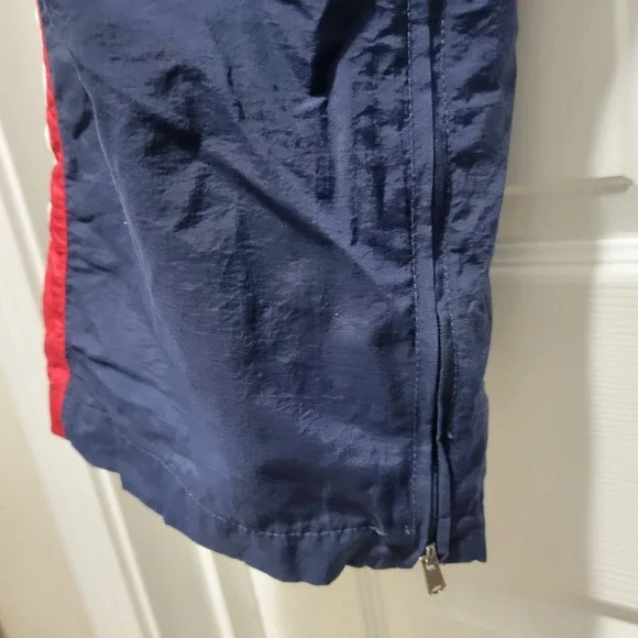 Vintage Tommy Hilfiger Athletics Navy Blue / Red Windbreaker Track Pants Men's M - Picture 6 of 11